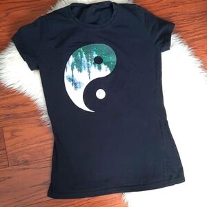 Black Matter Yin Yang Forest Fitted Tshirt